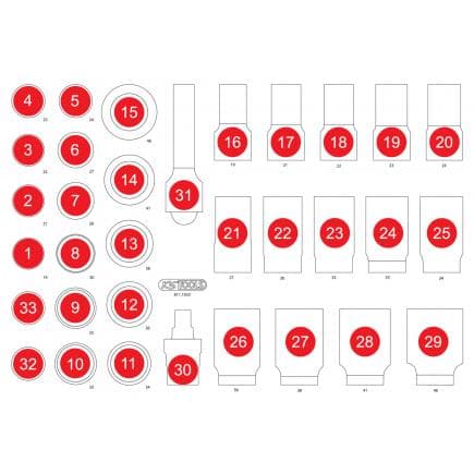 KS TOOLS 811.1033-97 - Insert en mousse vide pour 811.1033