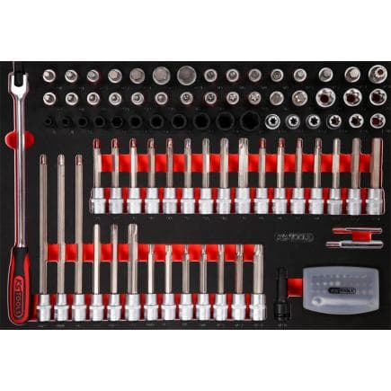 KS TOOLS 811.1111 - SCS 1/2" Module de douilles (111 pcs), modules système 1/1