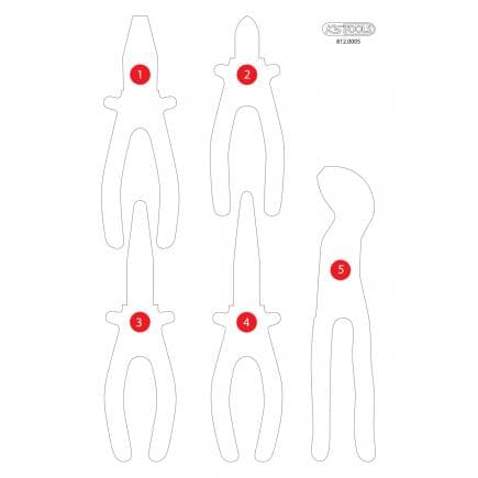 KS TOOLS 812.0005-97 - Insert en mousse vide pour 812.0005