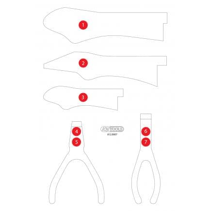 KS TOOLS 812.0007-97 - Insert en mousse vide pour 812.0007