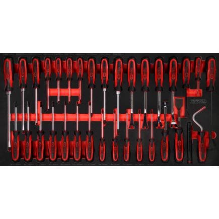KS TOOLS 813.0033 - SCS Module de tournevis ERGOTORQUE plus, modules système 1.1/3 (33 pcs)