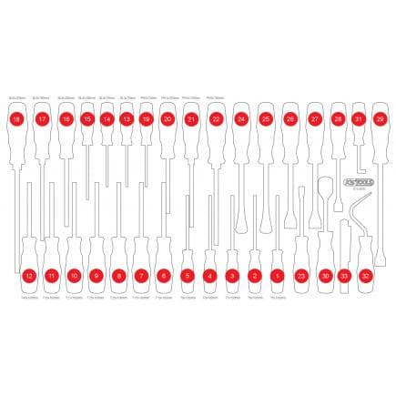 KS TOOLS 813.0033-97 - Insert en mousse pour le 813.0033