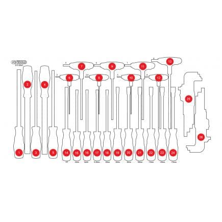 KS TOOLS 813.0042-97 - Insert en mousse pour le 813.0042