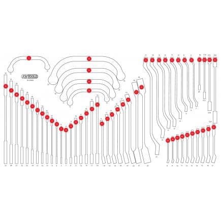 KS TOOLS 813.0054-97 - Insert en mousse pour le 813.0054
