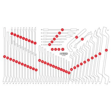 KS TOOLS 813.0055-97 - Insert en mousse vide pour 813.0055