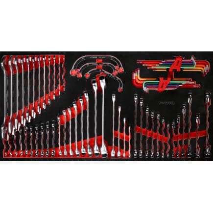 KS TOOLS 813.0068 - Jeu de clés à molette dans insert en mousse (68 pcs)