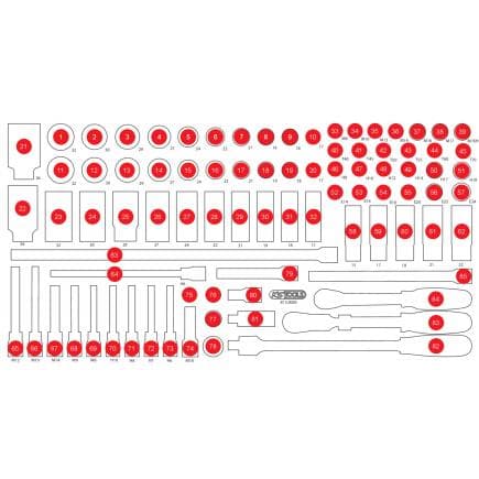 KS TOOLS 813.0085-97 - Insert en mousse vide pour 813.0085