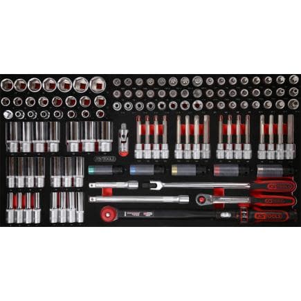 KS TOOLS 813.0120 - Jeu de clés à douille 1/2" dans insert en mousse (120 pcs)
