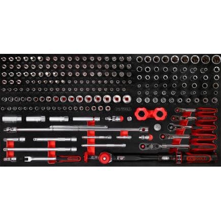 KS TOOLS 813.0213 - SCS 1/4"+3/8" Module de douilles, modules système 1.1/3 (213 pcs)