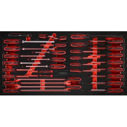 KS TOOLS 813.1033 - Jeu de tournevis dans insert en mousse (33 pcs)