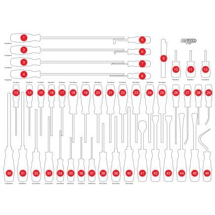 KS TOOLS 821.0046-97 - Insert en mousse vide pour 821.0046