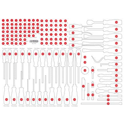 KS TOOLS 821.0142-97 - Insert en mousse vide pour 821.0142
