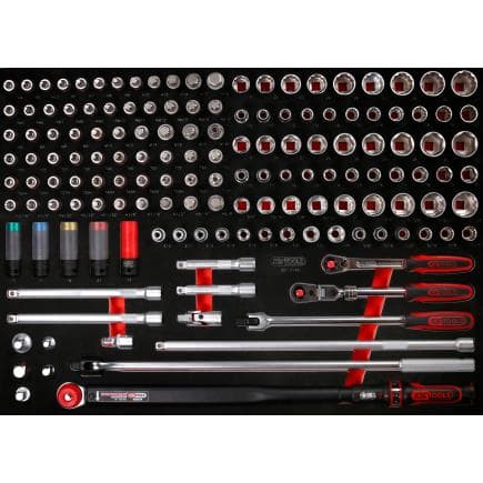 KS TOOLS 821.0149 - Jeu de clés à douille 1/2" dans insert en mousse (149 pcs)