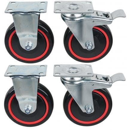 KS TOOLS 826.9504 - Jeu de roulements et de roues pivotantes RACING line, incl. vis