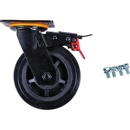 KS TOOLS 873.7014-R012P - Roulette directionnelle pour servante d’atelier P45, avec vis
