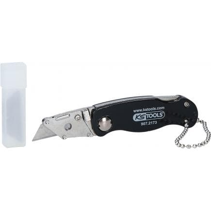 KS TOOLS 907.2173 - Couteau pliable avec chaîne,97mm