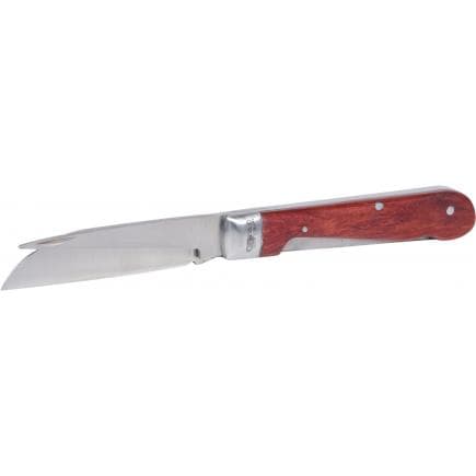 KS TOOLS 907.2188 - Couteau d'électricien, 1 lame droite et une lame courbée