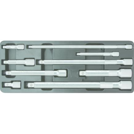 KS TOOLS 911.0007 - 1/4"+3/8"+1/2" Jeu de rallonges (9 pcs)