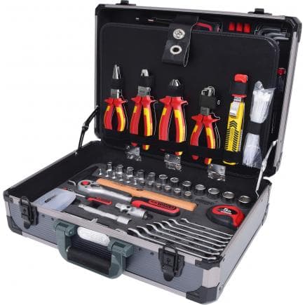 KS TOOLS 911.0628 - 1/4" + 1/2“ Valise d'électricien (128 pcs)