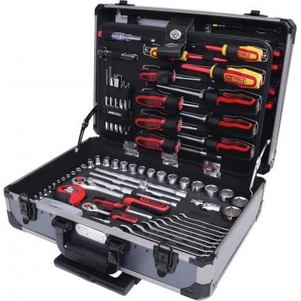 KS TOOLS 911.0630 - Coffret de douilles et cliquets 1/4'' + 1/2'' (130 pcs)