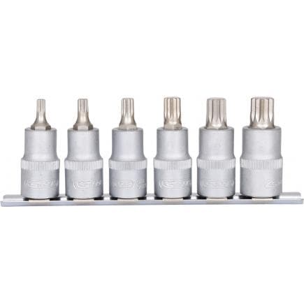 KS TOOLS 911.1349 - 1/2" Jeu de douilles tournevis, XZN (6 pcs), M5-M14