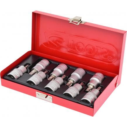 KS TOOLS 911.1385 - 1/2" Jeu de douilles tournevis Torx, T20-T60 (9 pcs)