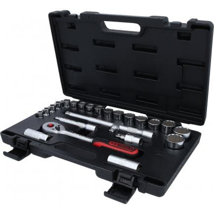 KS TOOLS 911.1595 - 1/2" Coffret de douilles, 12pans (24 pcs)