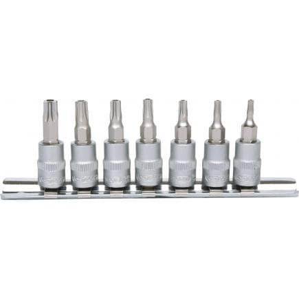 KS TOOLS 911.1460 - 1/4" Jeu de douilles tournevis, Torx percé, TB10-TB40 (7 pcs)