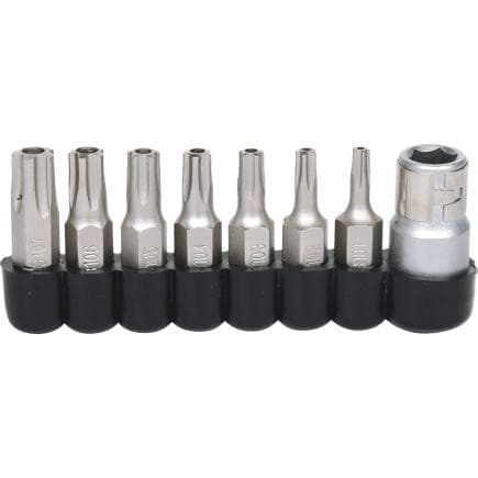 KS TOOLS 911.1480 - 1/4" Jeu de douilles tournevis 5 pans percé (8 pcs)