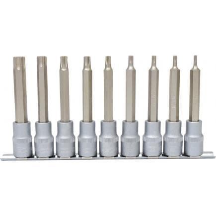 KS TOOLS 911.1520 - 1/2" Jeu de douilles tournevis Torx, longues, T20-T60 (9 pcs)