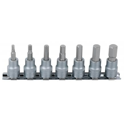 KS TOOLS 911.1544 - 1/4" Jeu de douilles tournevis 6 pans intérieur 2,5-8 mm (7 pcs)