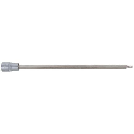 KS TOOLS 911.1624-300 - Douille tournevis 1/2" TORX percé, L=300 mm, TB 30