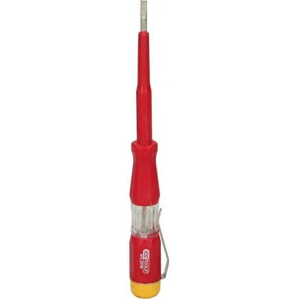 KS TOOLS 911.2176 - Testeur pique-câbles avec revêtement isolant 100-500 V, 140 mm