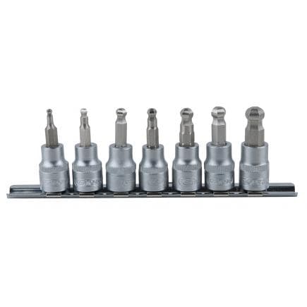 KS TOOLS 911.3922 - 3/8" Jeu de douilles à embouts pour vis 6 pans intérieur à tête sphérique (7 pcs)