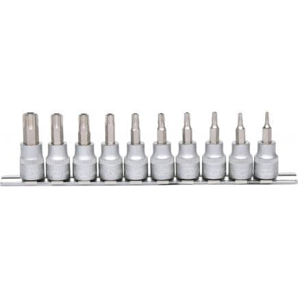 KS TOOLS 911.3940 - 3/8" Jeu de douilles tournevis Torx percé, TB10-TB55 (10 pcs)