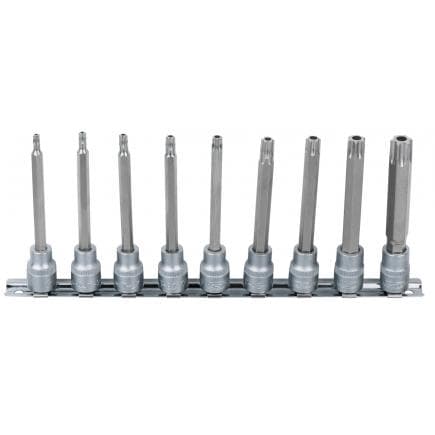 KS TOOLS 911.3980 - 3/8"Jeu de douilles tournevis, Torx percé (9 pcs)
