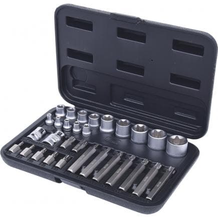 KS TOOLS 911.4301-2 - Coffret de douilles Torx et douilles tournevis Torx percé (30 pcs)