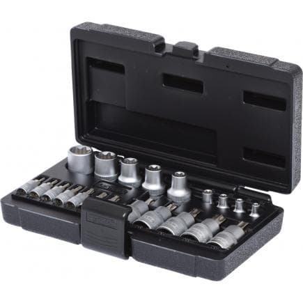 KS TOOLS 911.4307 - 1/4"+1/2" Coffret de douilles Torx (21 pcs)