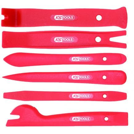 KS TOOLS 911.8105 - Jeu d'outils pour le démontage de garnitures de portières (6 pcs)