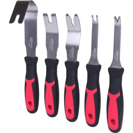 KS TOOLS 911.8190 - Jeu d'outils pour le démontage des garnitures de portières (5 pcs)