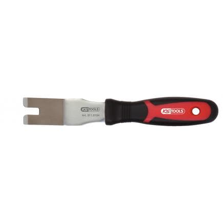 KS TOOLS 911.8194 - Dégraffeur de clips, tête forme U, 230mm