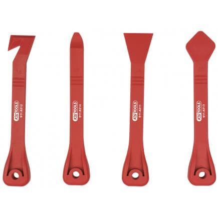 KS TOOLS 911.8210 - Jeu de pinces levier et grattoirs pour vitre (4 pcs)