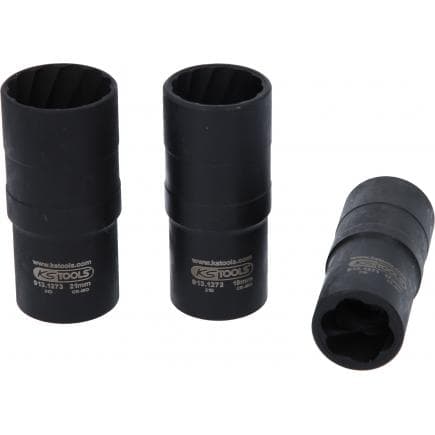 KS TOOLS 913.1270 - 1/2" Jeu de douilles double à chocs 17-21mm (3 pcs)
