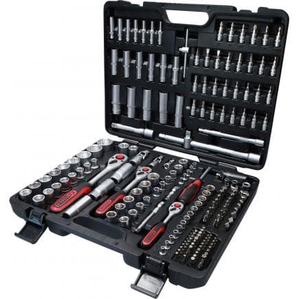 KS TOOLS 917.0795 - 1/4" + 3/8" + 1/2" Coffret de douilles (195 pcs)