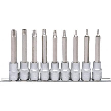 KS TOOLS 917.1790 - 1/2" Jeu de douilles tournevis Torx percé, longues, TB20-TB60 (9 pcs)