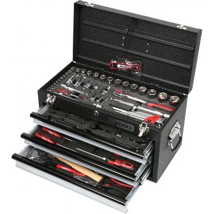 KS TOOLS 918.0200 - 1/4"+1/2" Coffret d'outils universels CHROME plus (99 pcs)