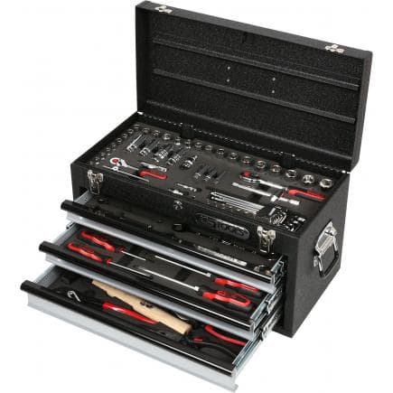 KS TOOLS 918.0250 - 1/4"+3/8" Coffret d'outils universels CHROME plus (99 pcs)