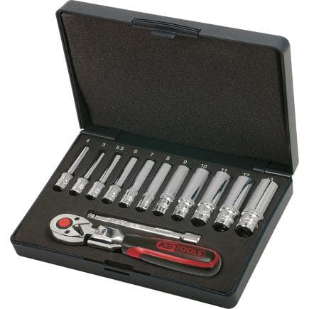 KS TOOLS 918.0613 - 1/4" CHROME plus Coffret de douilles (13 pcs)
