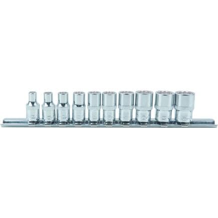 KS TOOLS 918.0615 - 1/4" Jeu de douilles 12 pans CHROME plus 4-13mm (10 pcs)