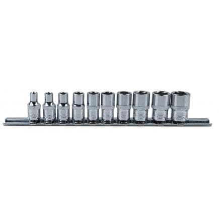 KS TOOLS 918.0620 - 1/4" Jeu de douilles 6 pans CHROME plus 4-13mm (10 pcs)